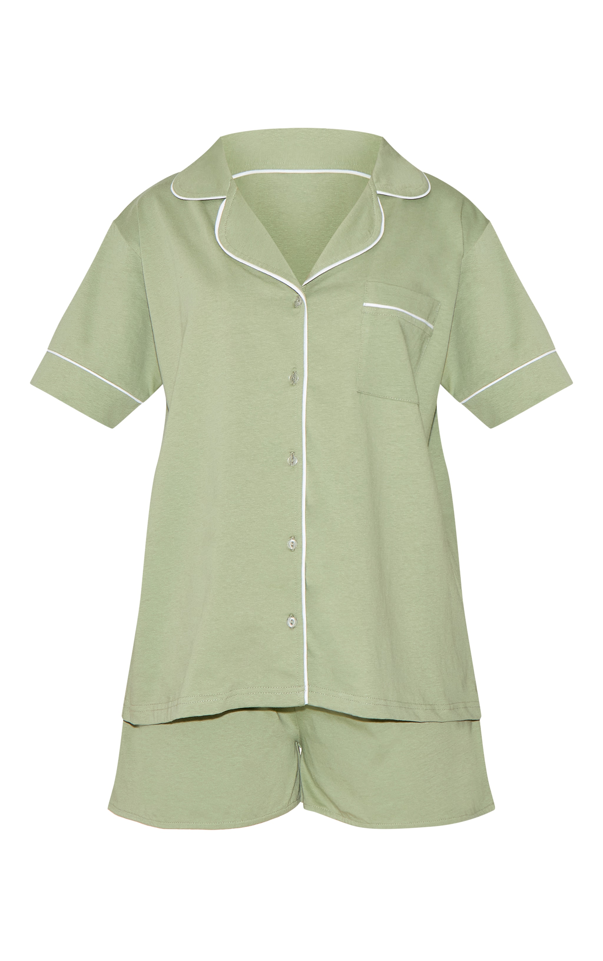 Olive Jersey Pj Set image 5