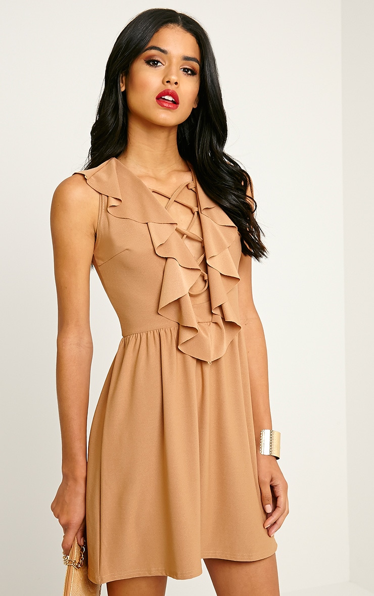 lace up skater dress