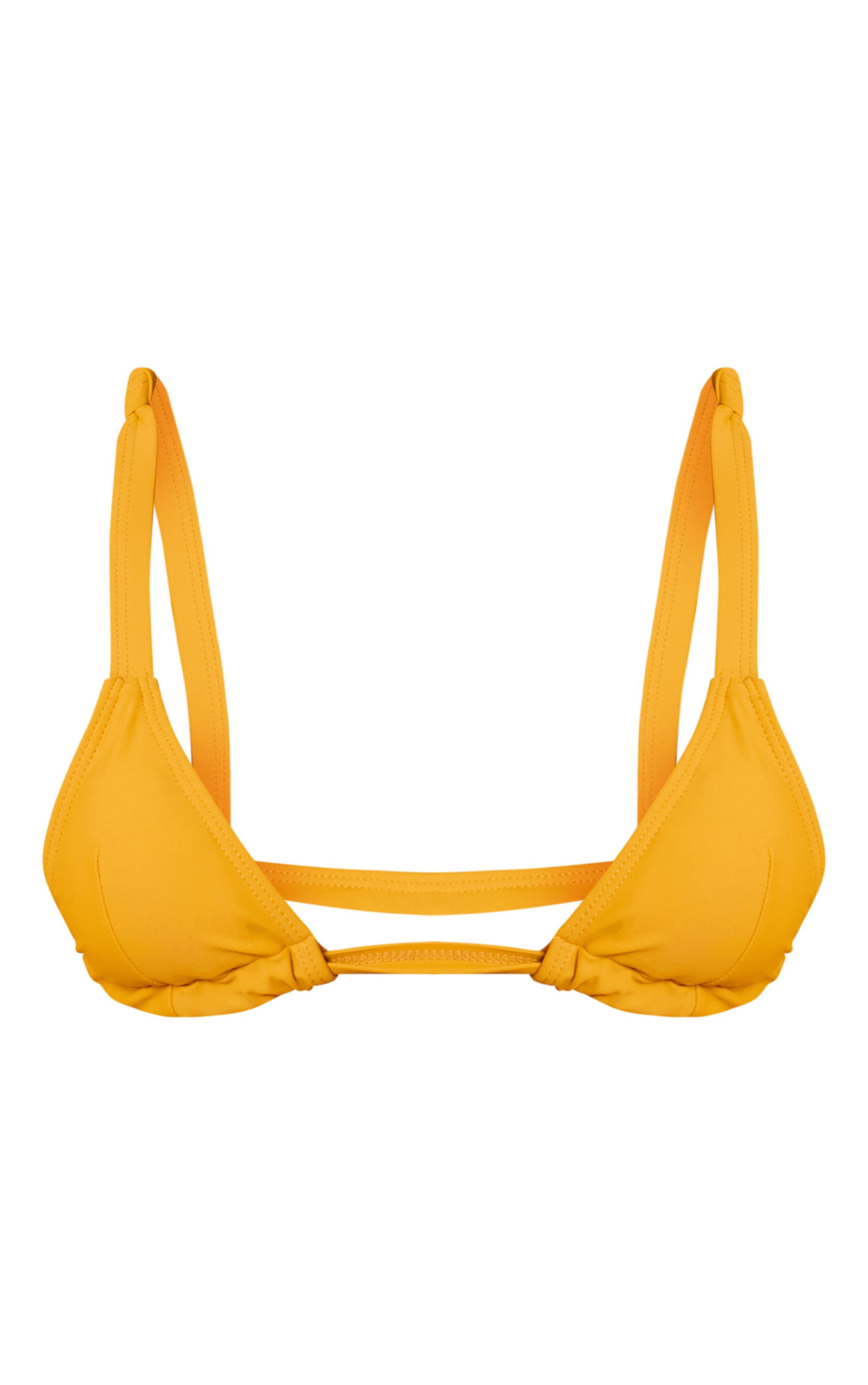 Mustard Micro Triangle Bikini Top image 5