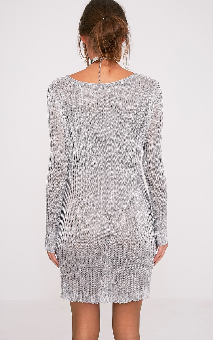 silver jumper dress