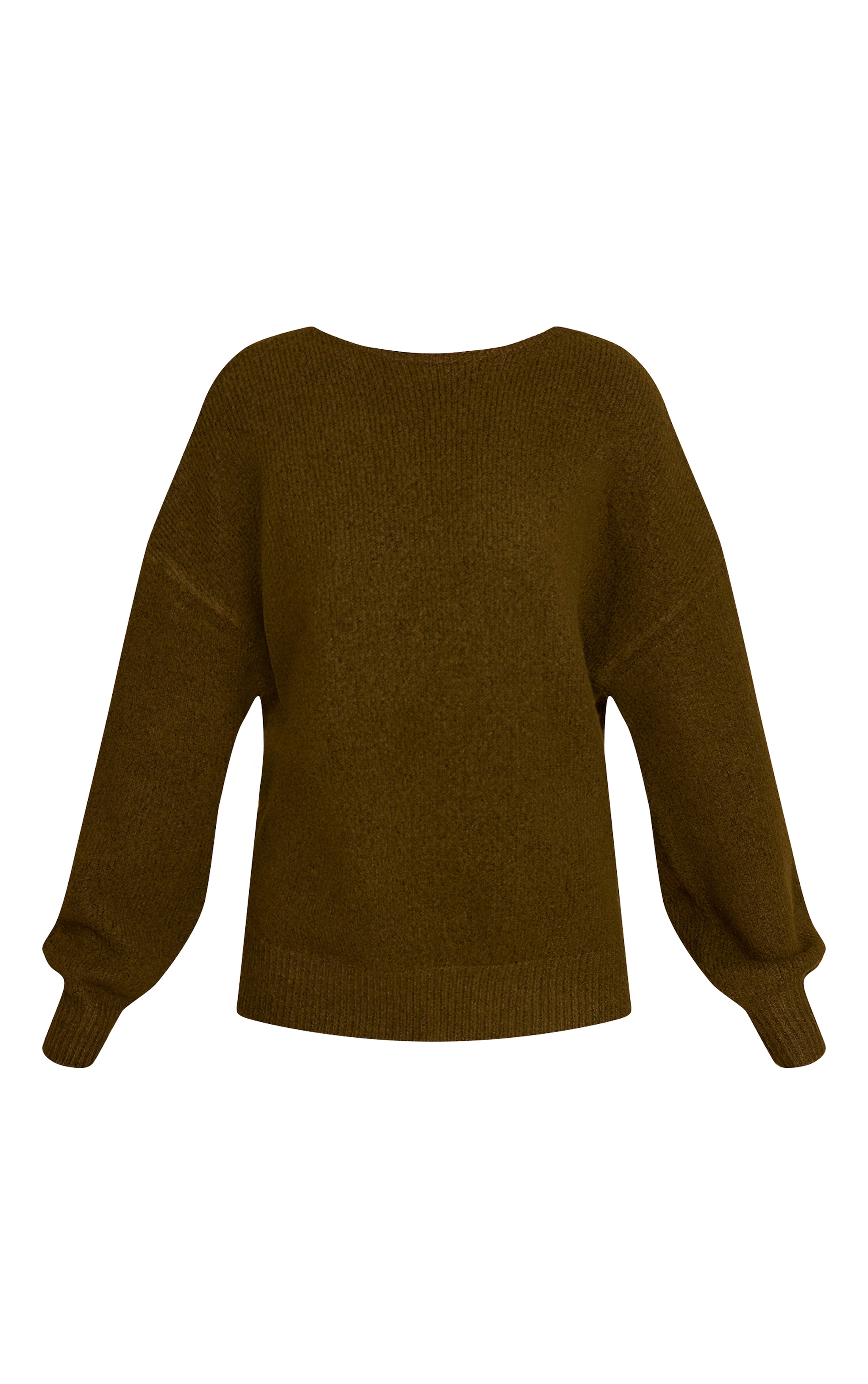 Khaki Tie Back Oversized Cardigan  image 5