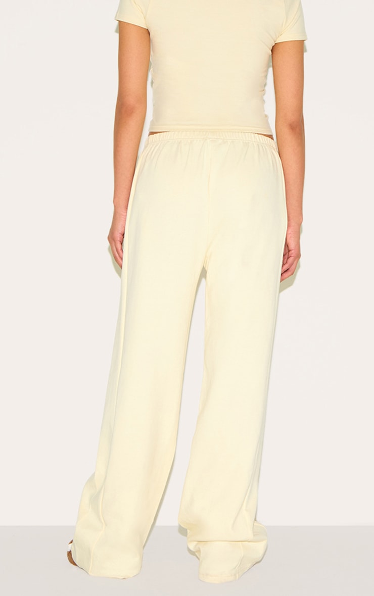 Petite Butter Cream Interlock Wide Leg Sweatpants image 3