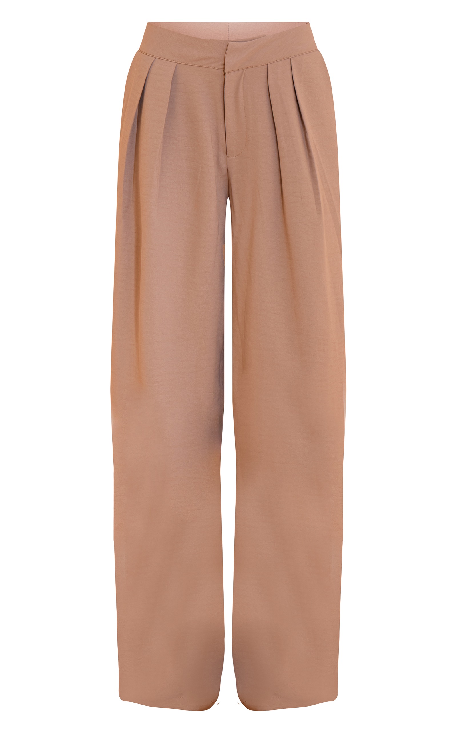 Petite Mushroom Floaty Double Wide Leg Trousers | Petite | PLT