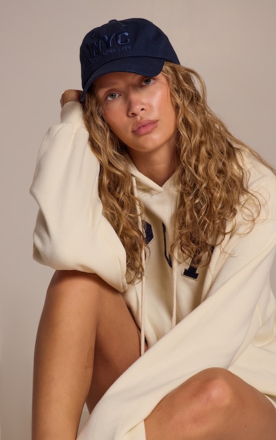 Vintage Navy Embroided Baseball Cap