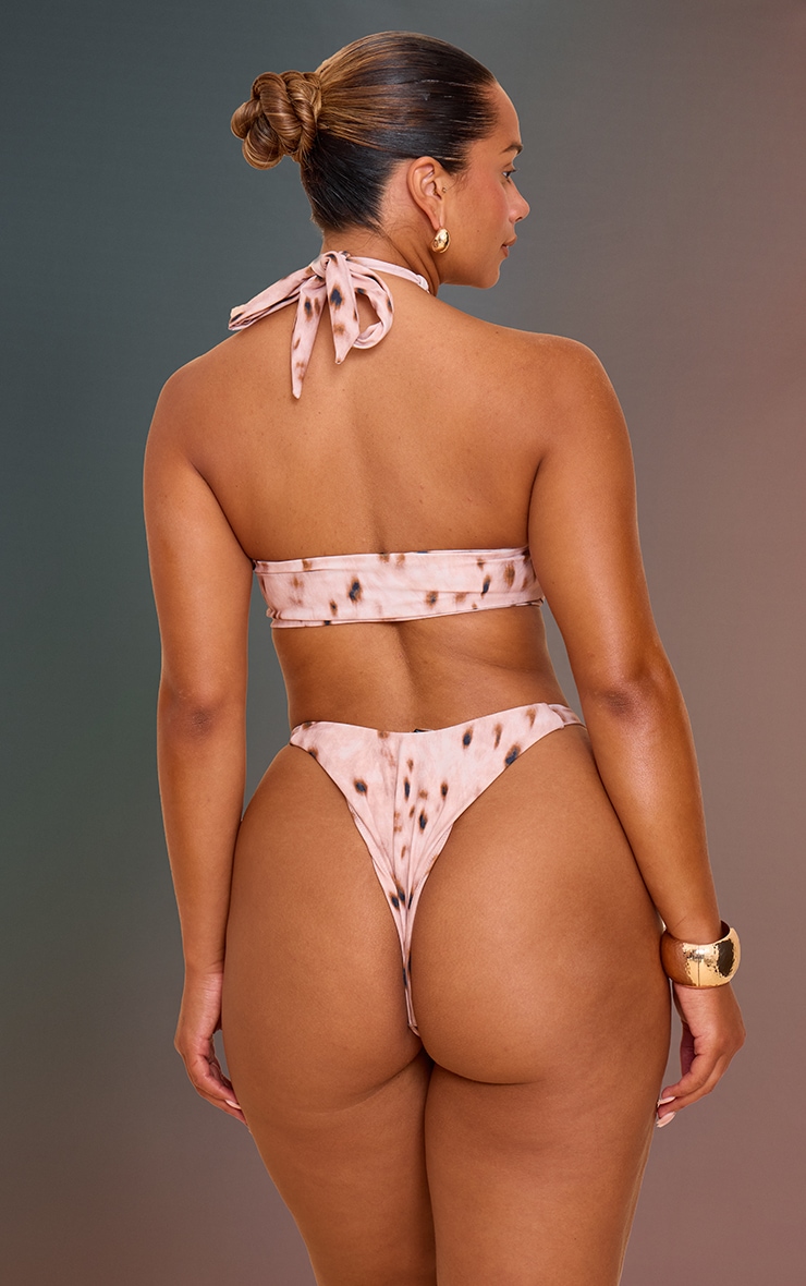 Shape Stone Animal Print Beaded Bikini Bottoms image 2