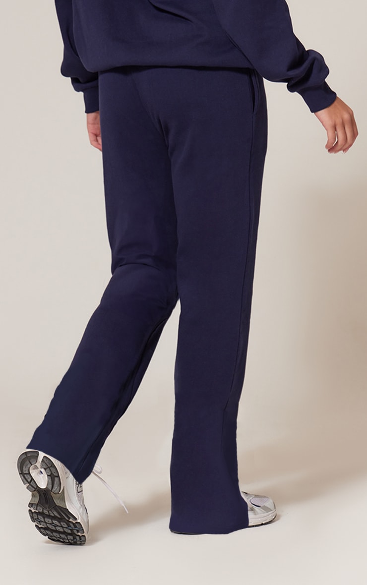 Navy Premium Wide Leg Sweat Sweatpants image 3