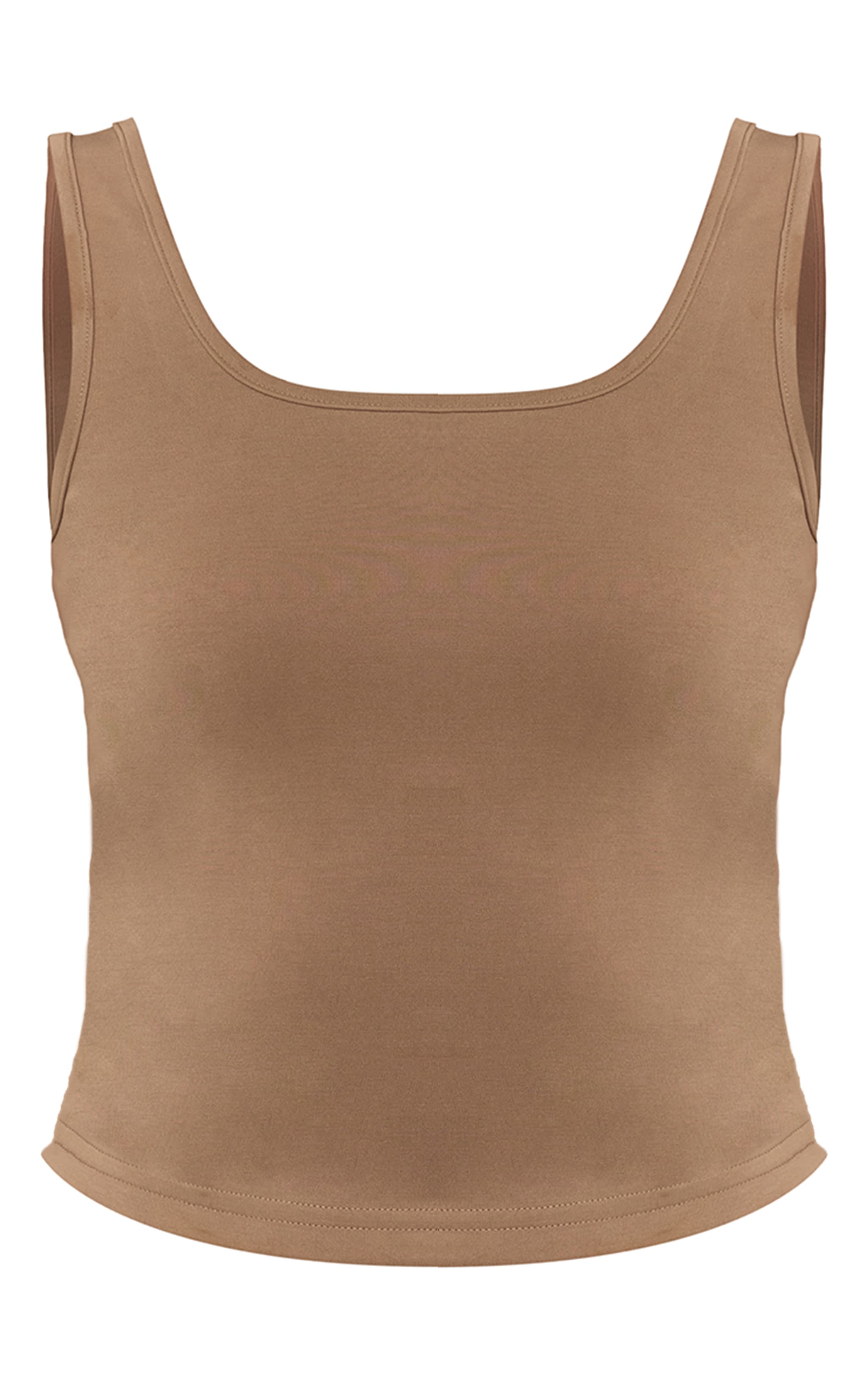 Stone Premium Soft Touch Scoop Neck Vest Top image 5