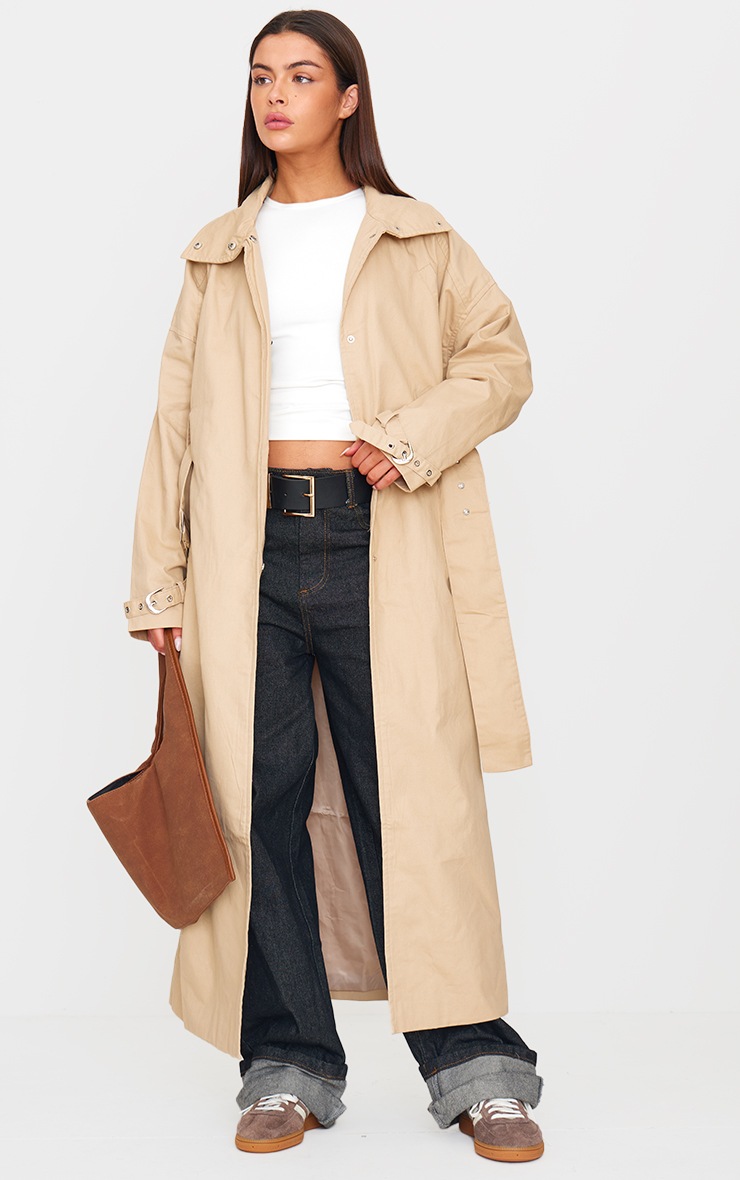 Stone trench coat clearance