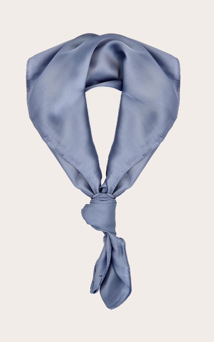 Powder Blue Satin Bandana image 3