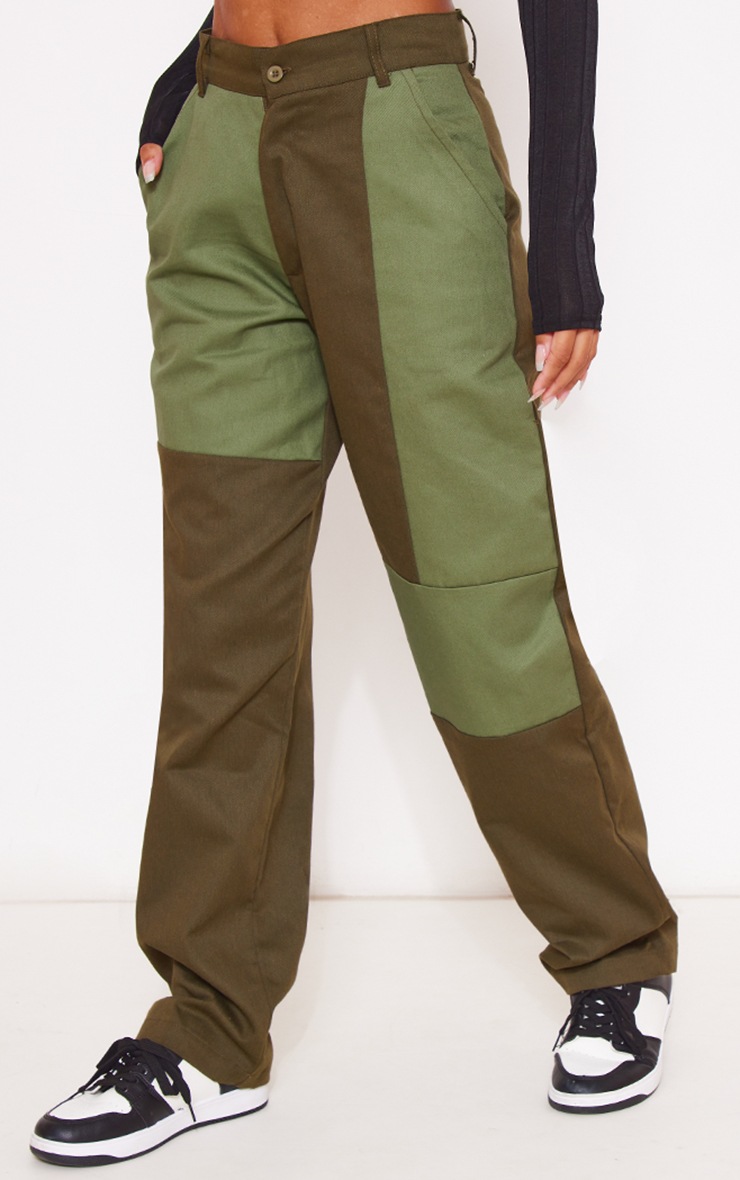 So Delightful Frayed Hem Straight Pants- Dk Olive main image 0