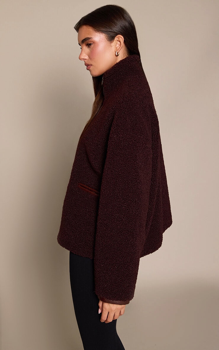 Chocolate Plum Half Zip Fleece  image 2