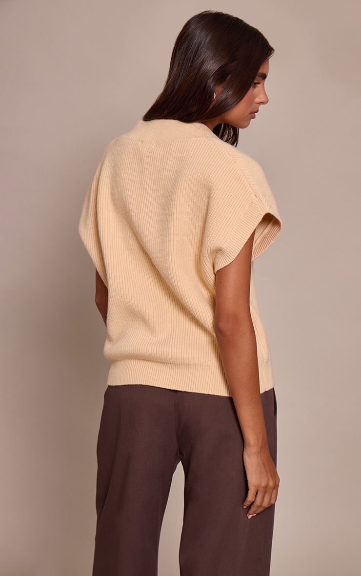 Buttercream Sleeveless Knit Sweater image 2