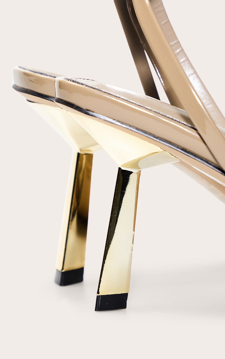 Olive Barely There Heeled Sandal image 5