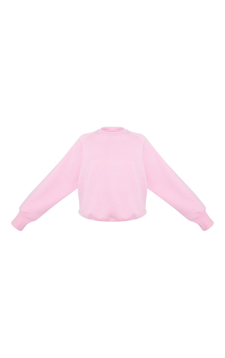 Candy Pink Oversized Boxy Sweatshirt image 5