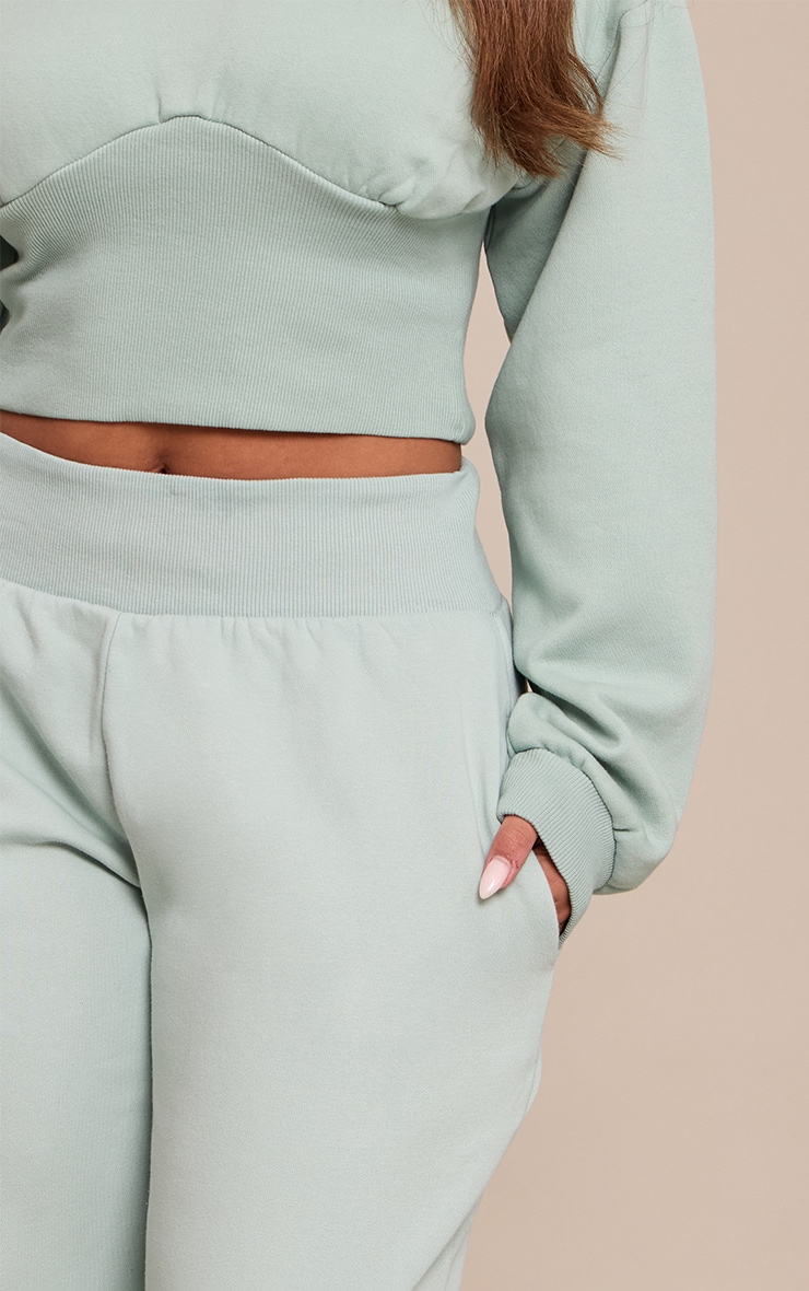 Shape Mint Green Cinched Waist Jogger image 4