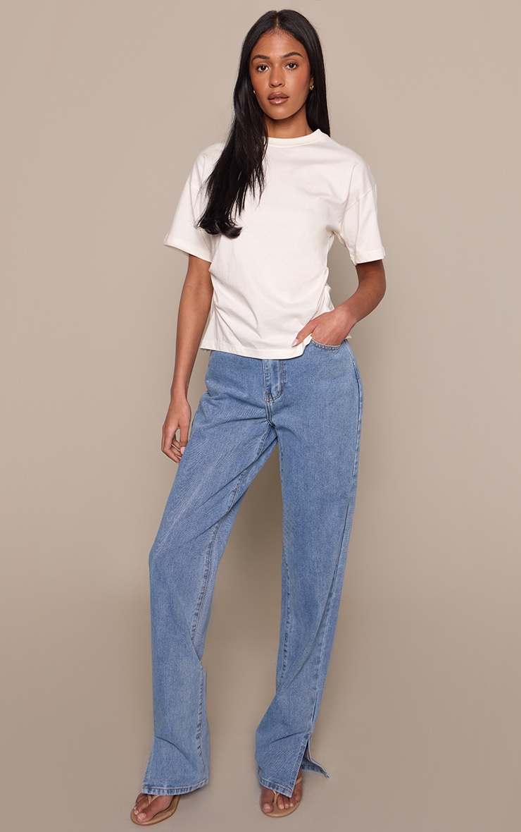 Tall Vintage Wash High Waist Split Hem Jeans