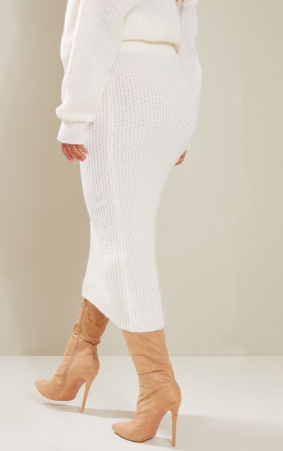 Lively Knitted Skirt Cream
