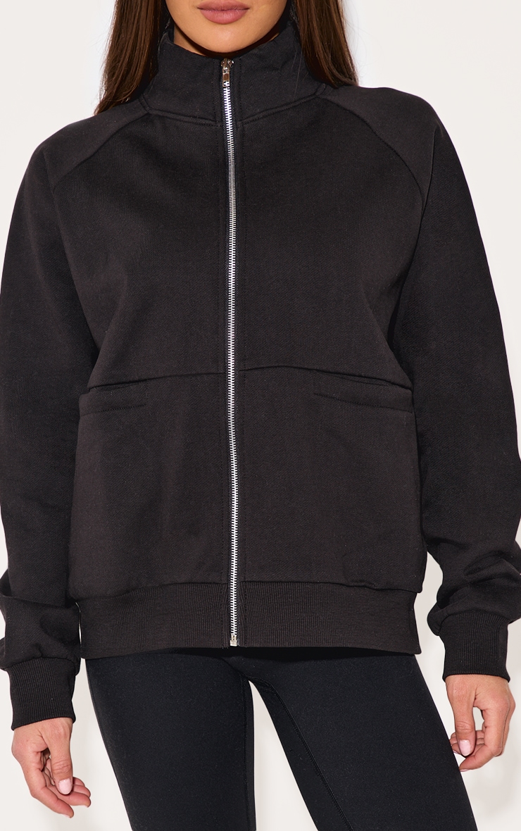 Top de survêtement oversize deluxe noir image 4