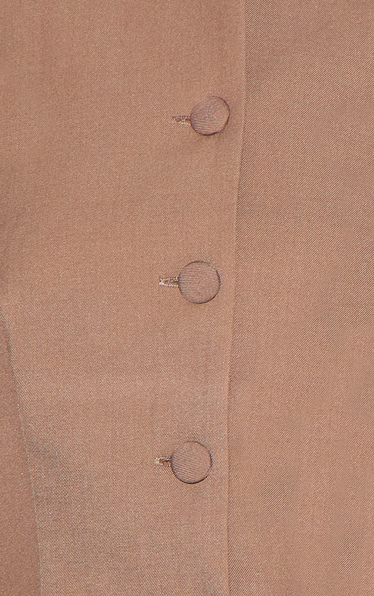  Clay Woven Tailored Short Sleeve Mini Dress image 4