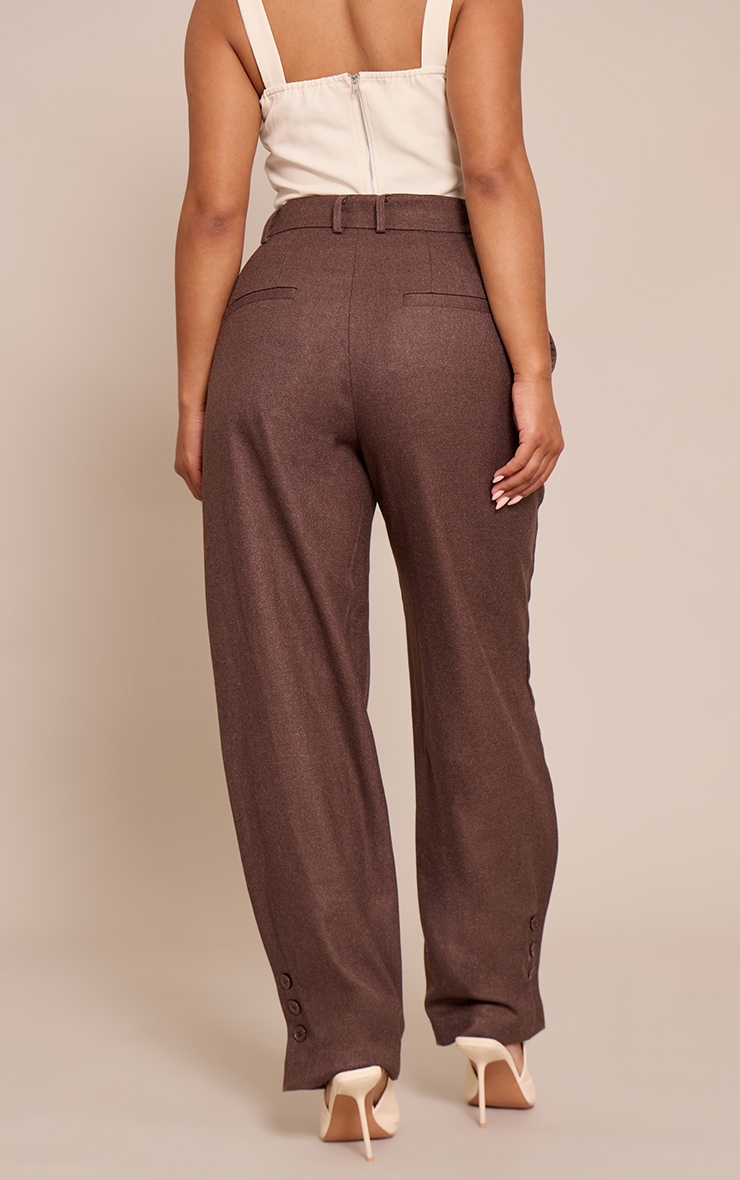Shape Mocha Tailored Highwaisted Pleated Button Cuff Pant image 3