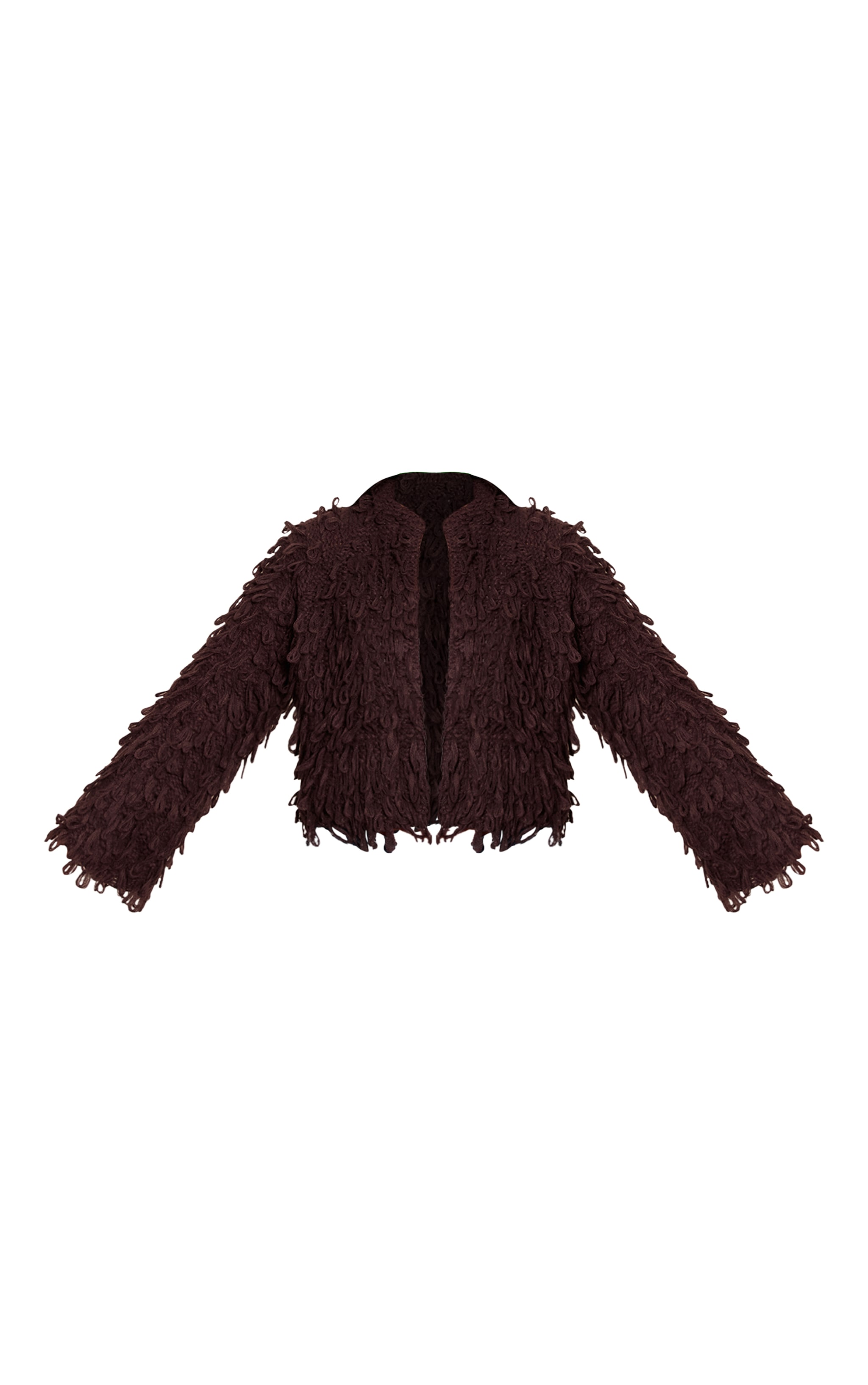 Chocolate Loop Knit Oversized Cardigan image 5