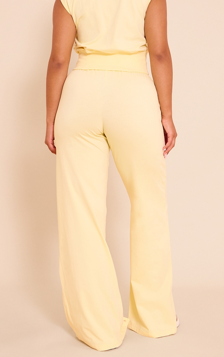 Shape Butter Cream Button Detail Highwaisted Wide Leg Pants image 3