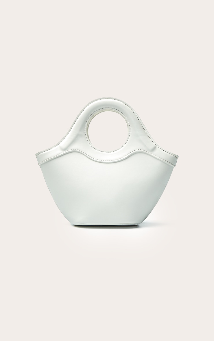 Cream Crescent Cross Body Hand Bag image 2