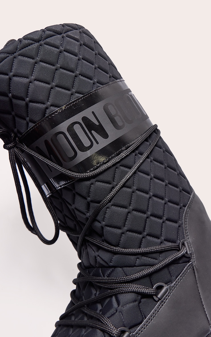 MOON BOOT Black Icon Quilt Boots image 4