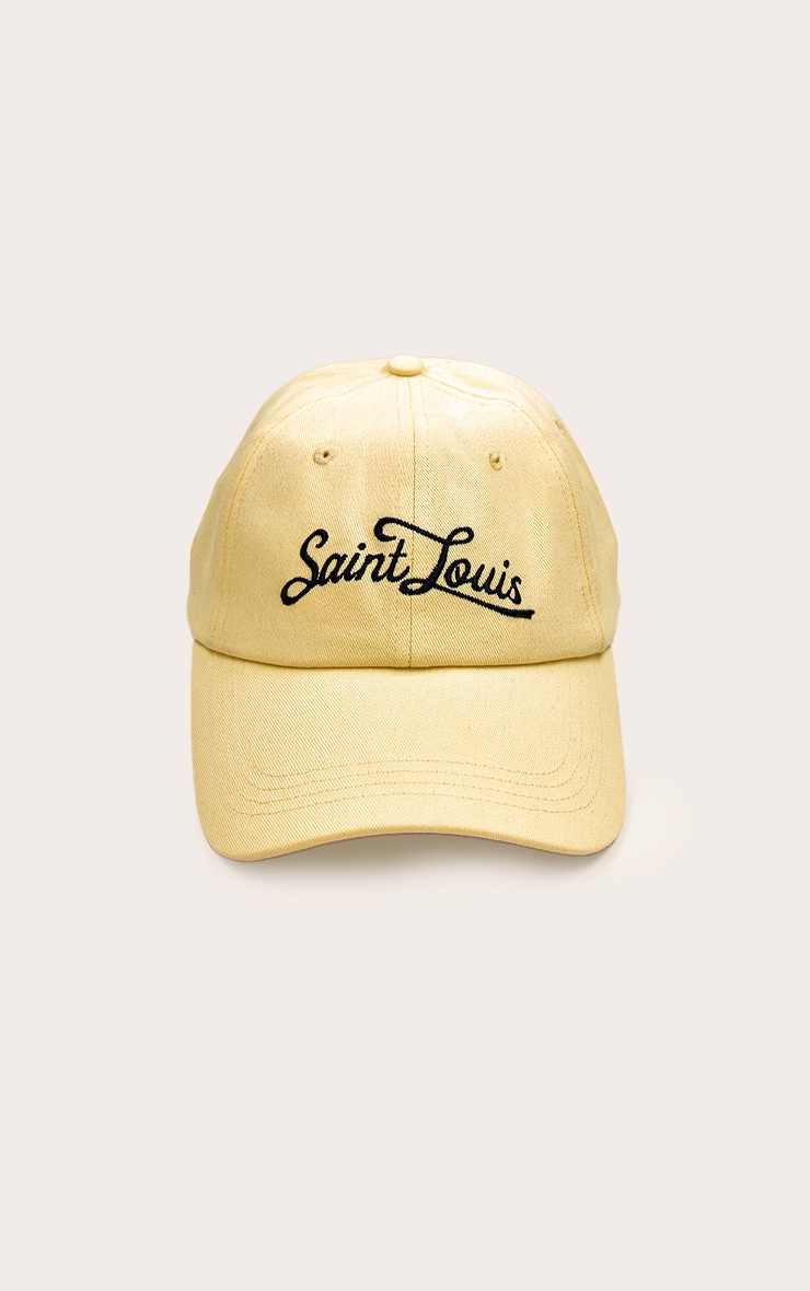 Casquette de baseball citron avec slogan Saint Louis image 2