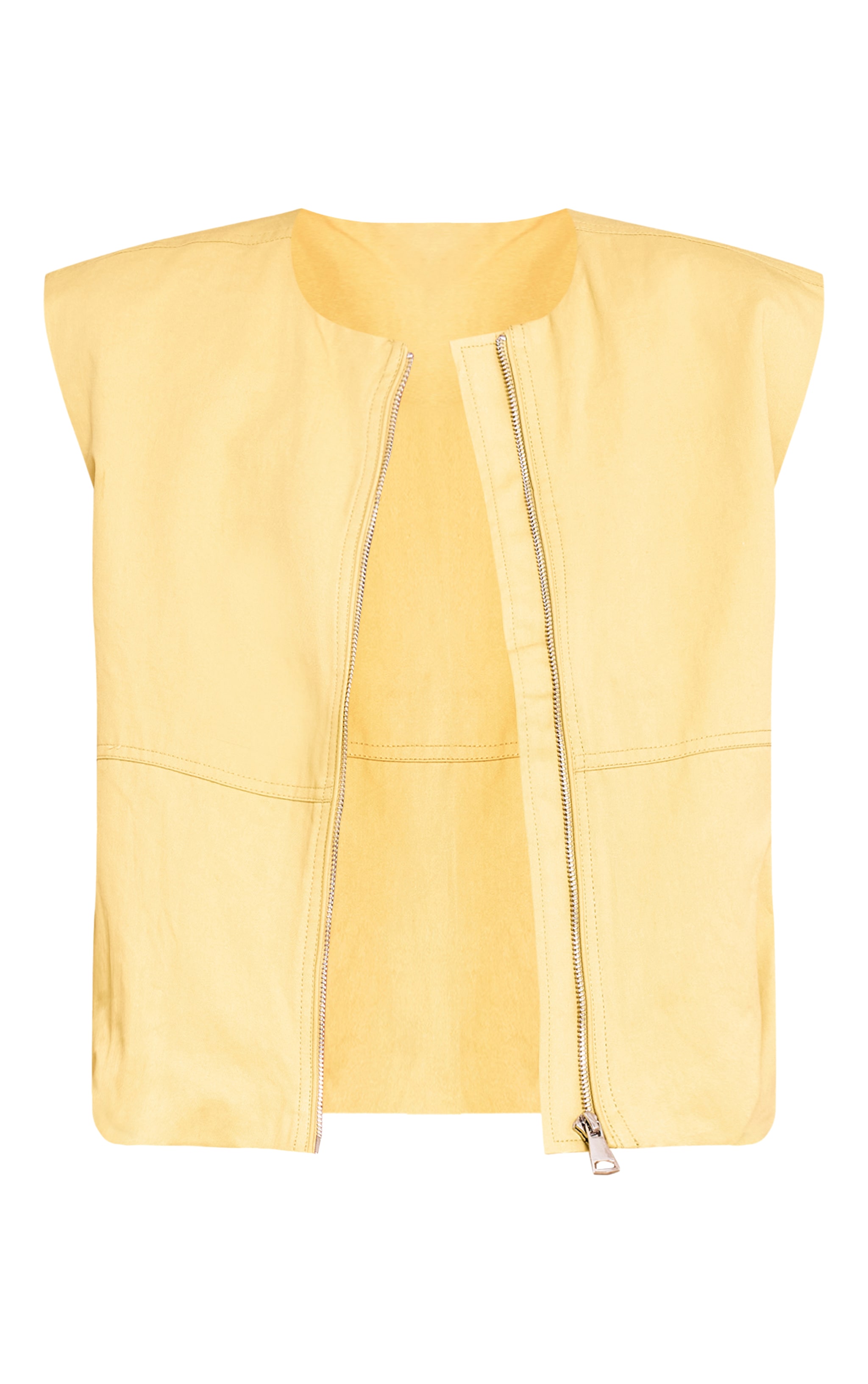 Gilet utilitaire vert olive à zip image 5