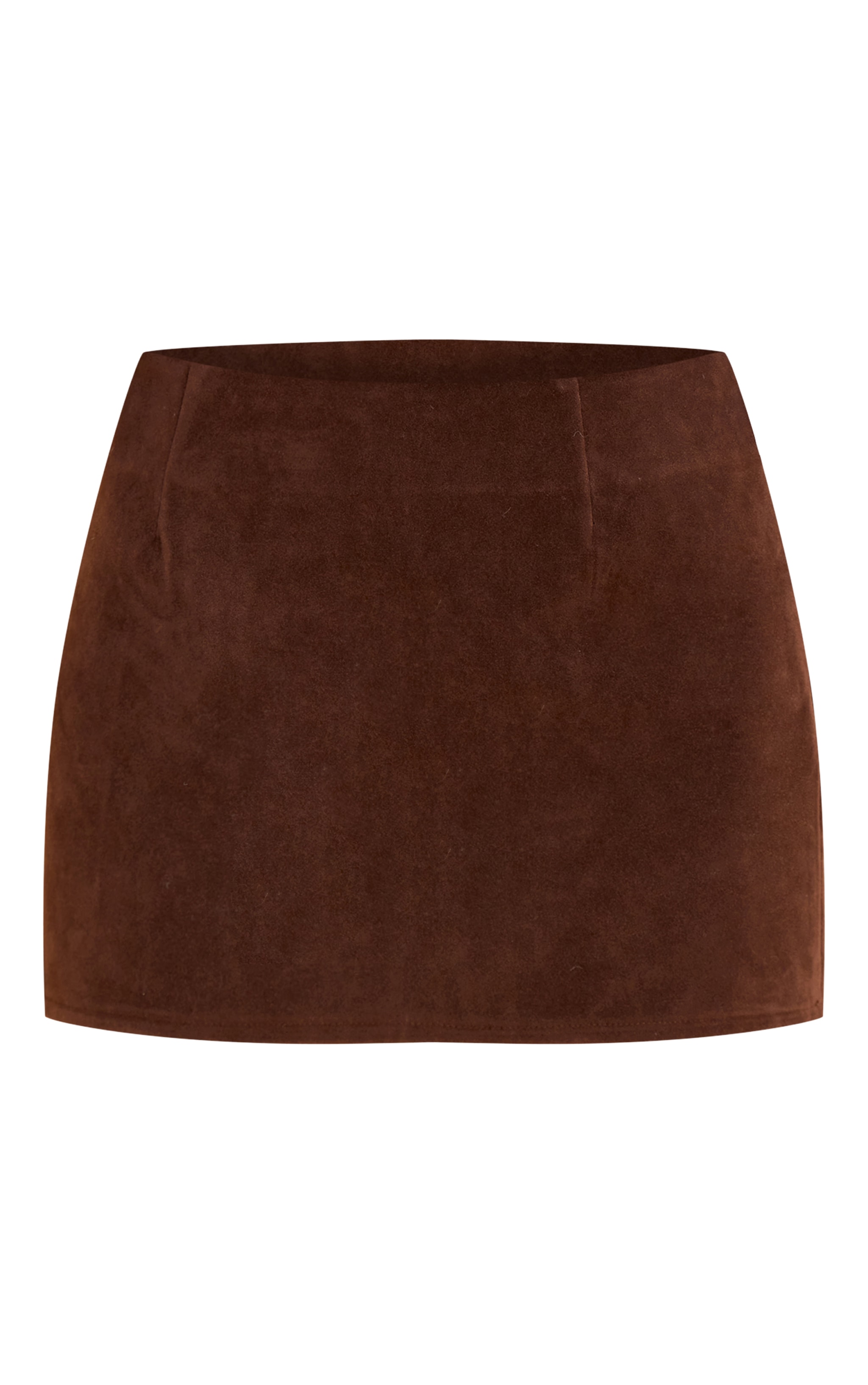 Dark Brown Suede Mini Skirt image 6