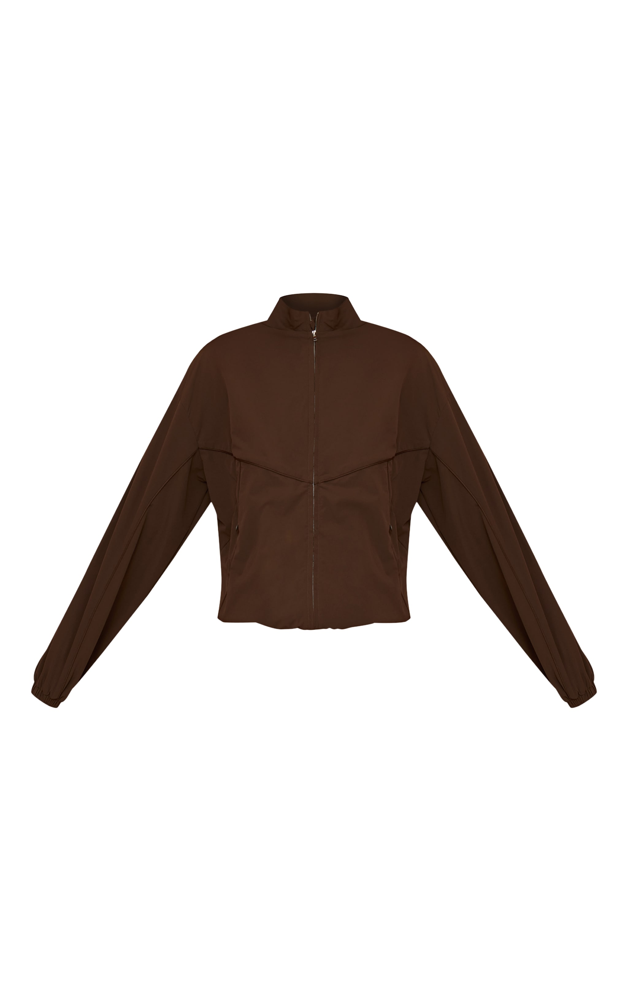 Brown Shell Piping Track Jacket image 5