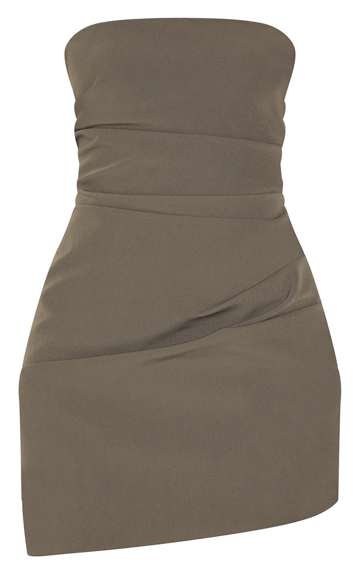 Mushroom Bandeau Ruched Mini Dress image 5