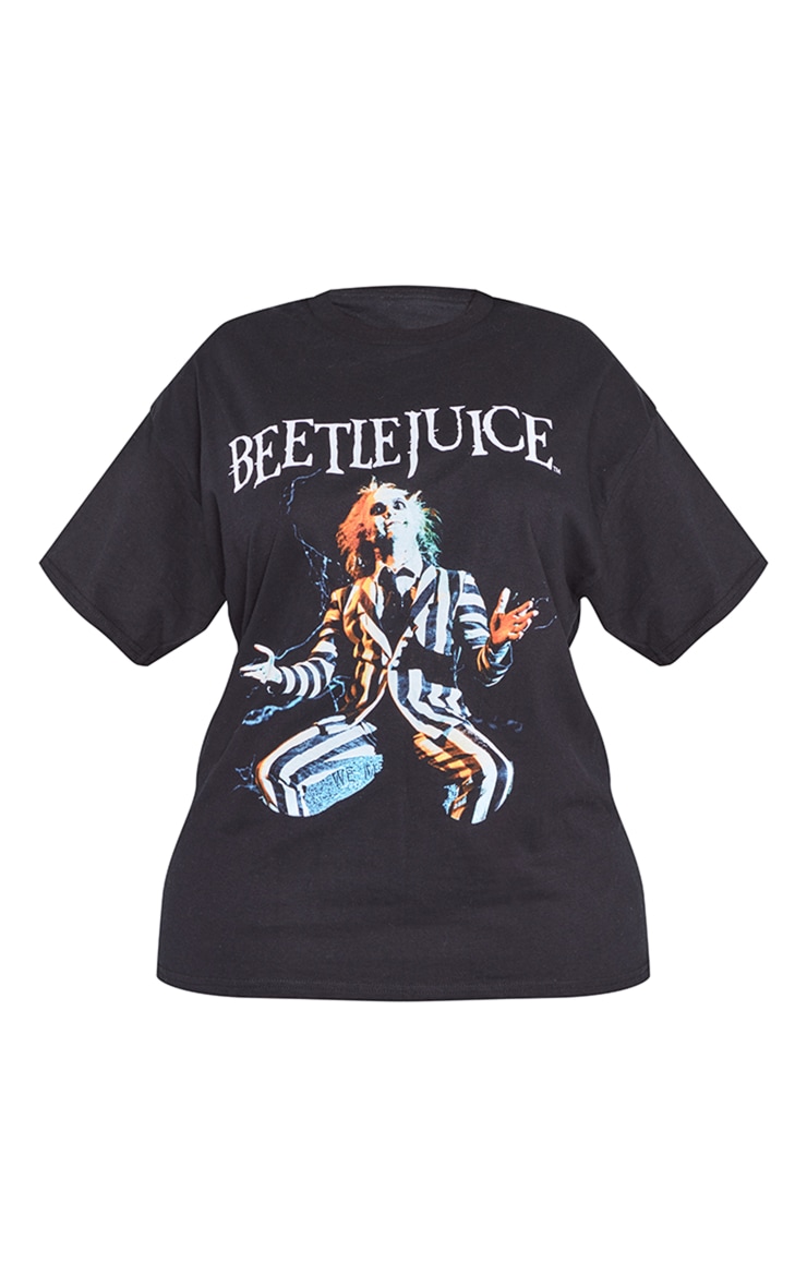 Plus T-shirt noir imprimé Beetlejuice image 5