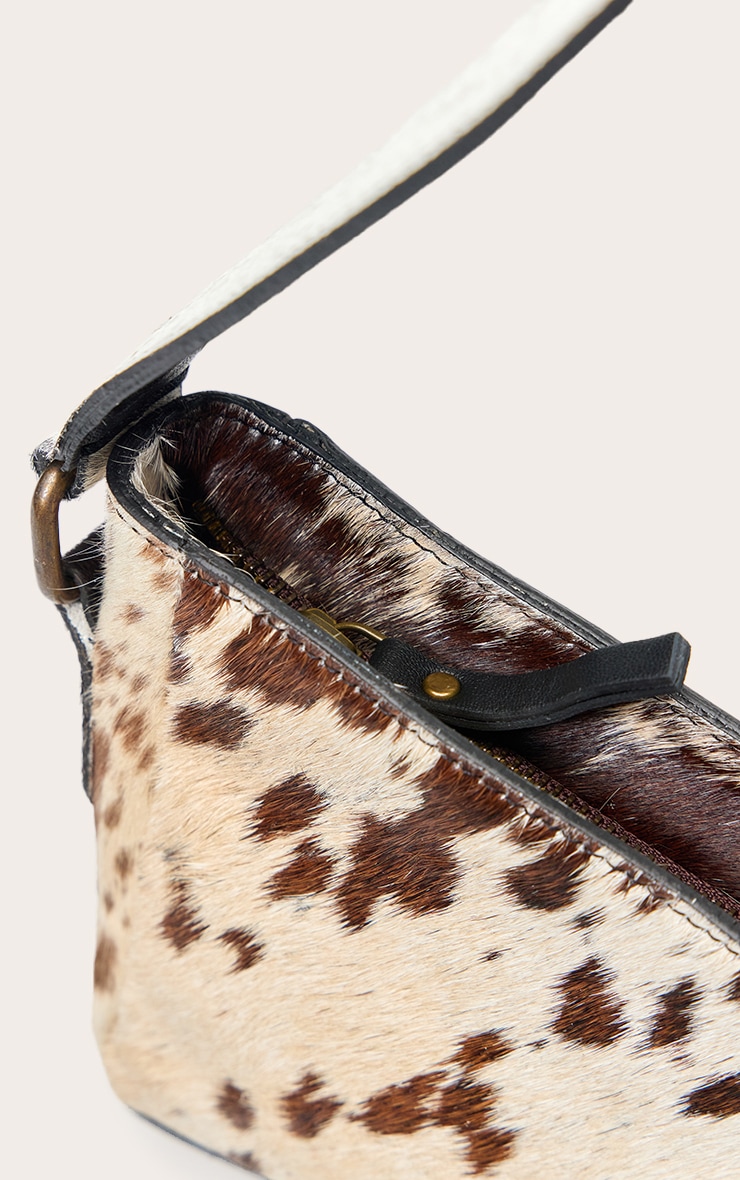 Sac en cuir véritable effet vache image 5