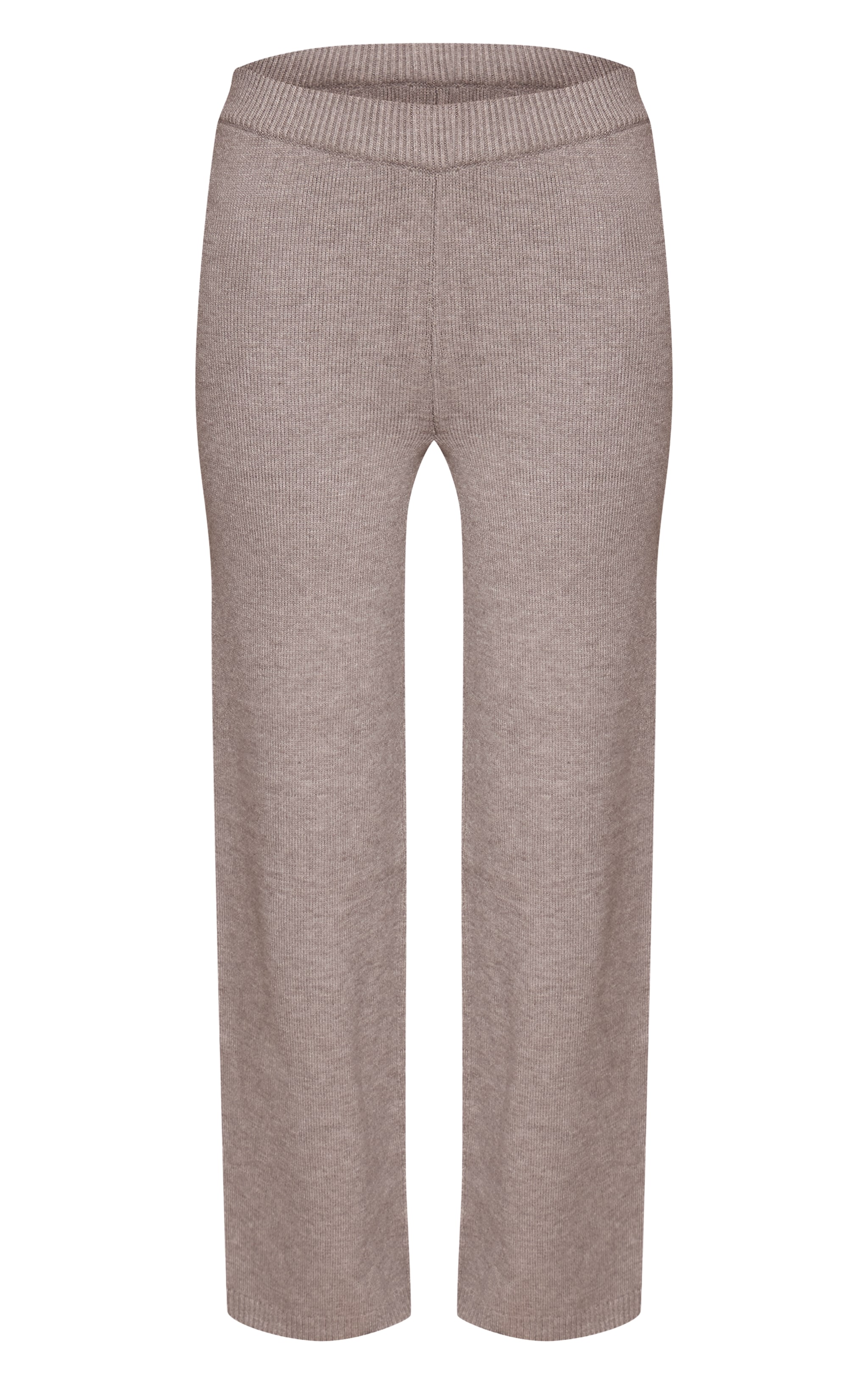Soft Grey Wide leg Knit Pant image 5