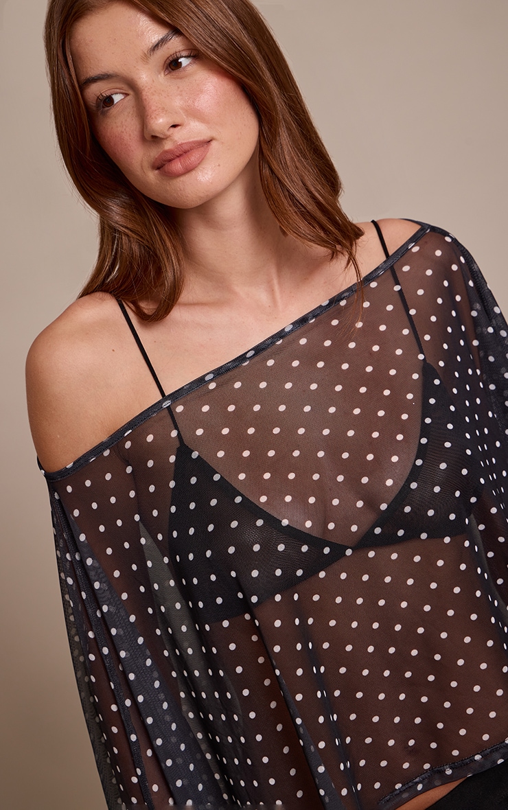 Mesh Polka Dot Cape image 4