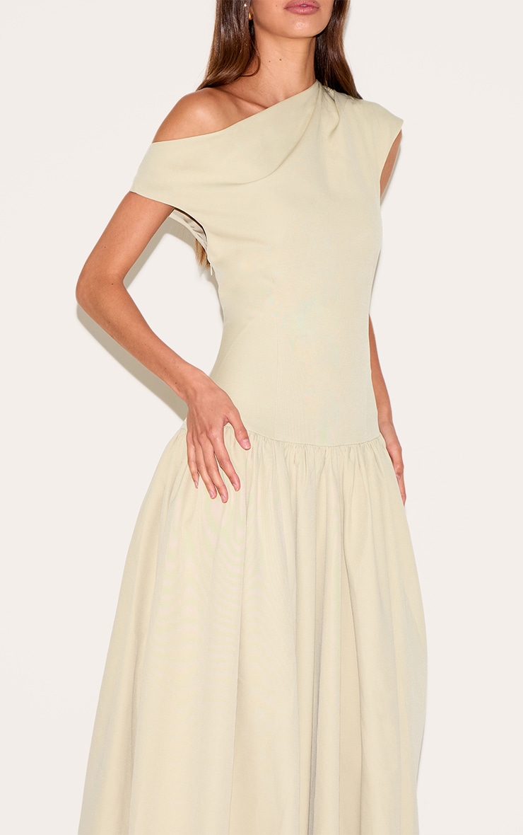 Clay Tailored Asymmetric Gathered Maxi Dress image 4