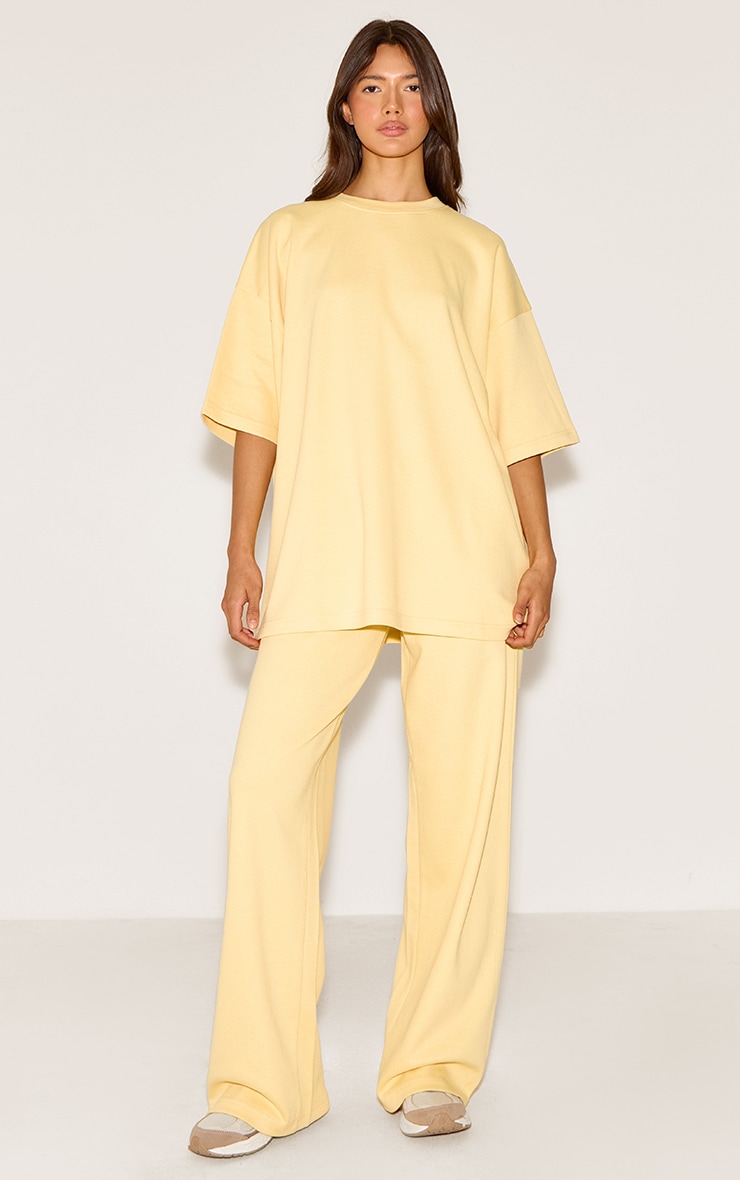 Butter Yellow Jersey Oversized T-shirt image 3