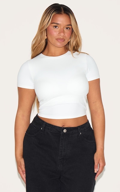 Shape White Built In Bra Sculpt T-shirt