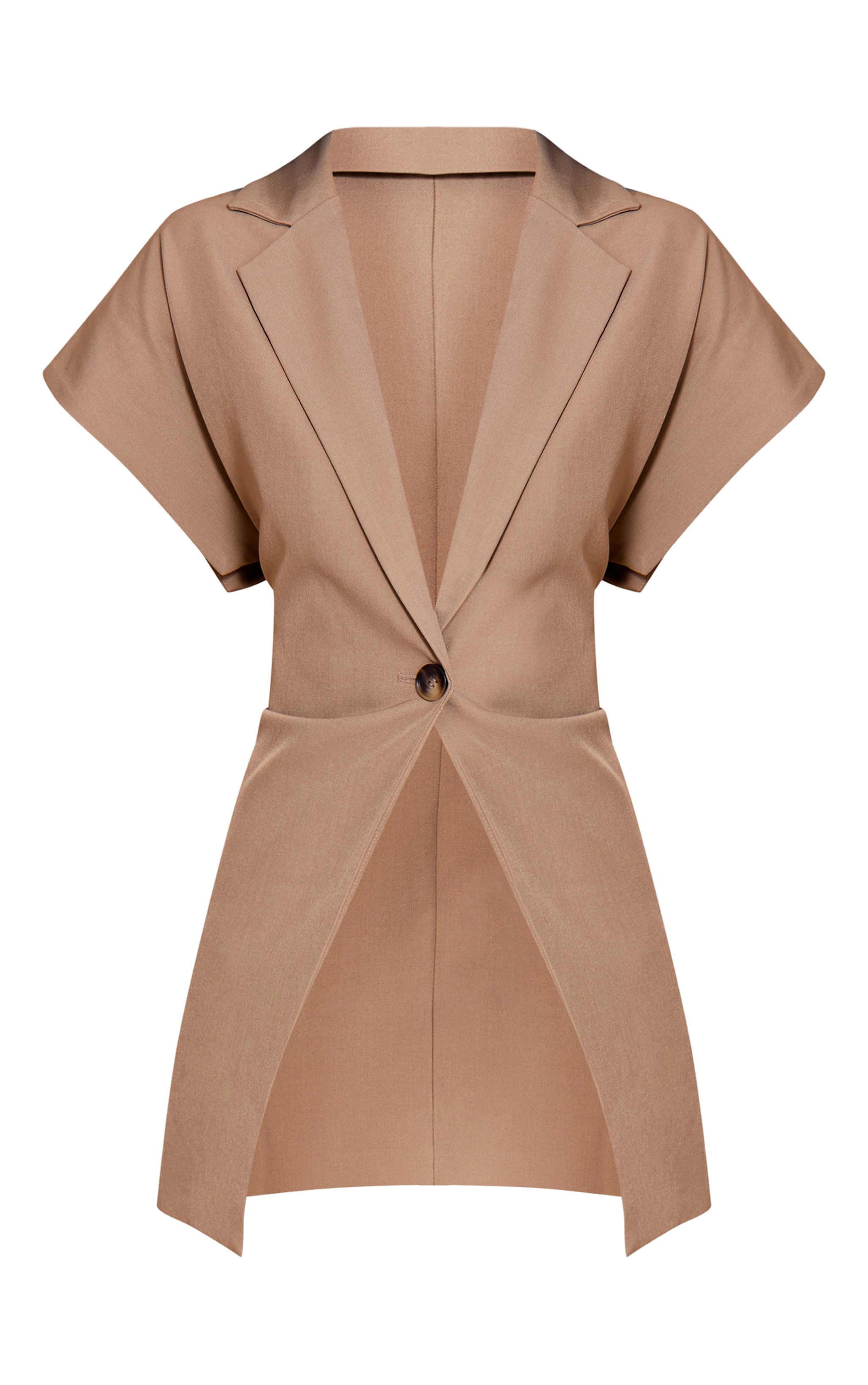 Mushroom Oversized Boxy Cap Sleeve Vest image 5