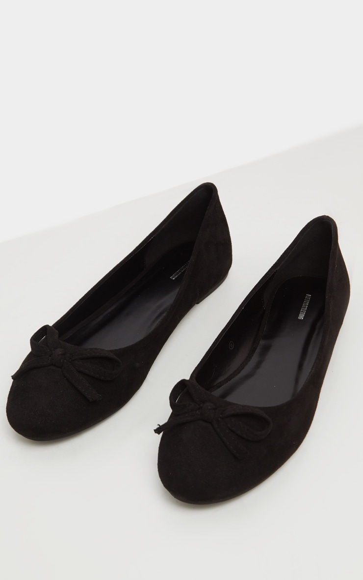 Black Round Toe Ballet image 2