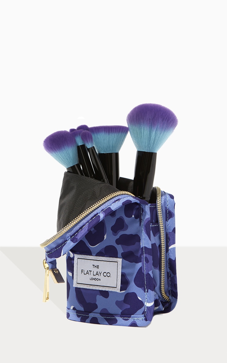 The Flat Lay Co. Trousse pour pinceaux Blue Leopard image 3