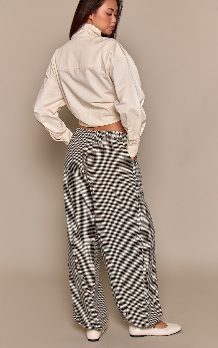 Black Check Balloon Pant  image 3