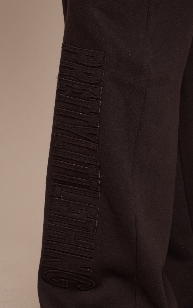 PRETTYLITTLETHING Shape Black Hoodie image 4