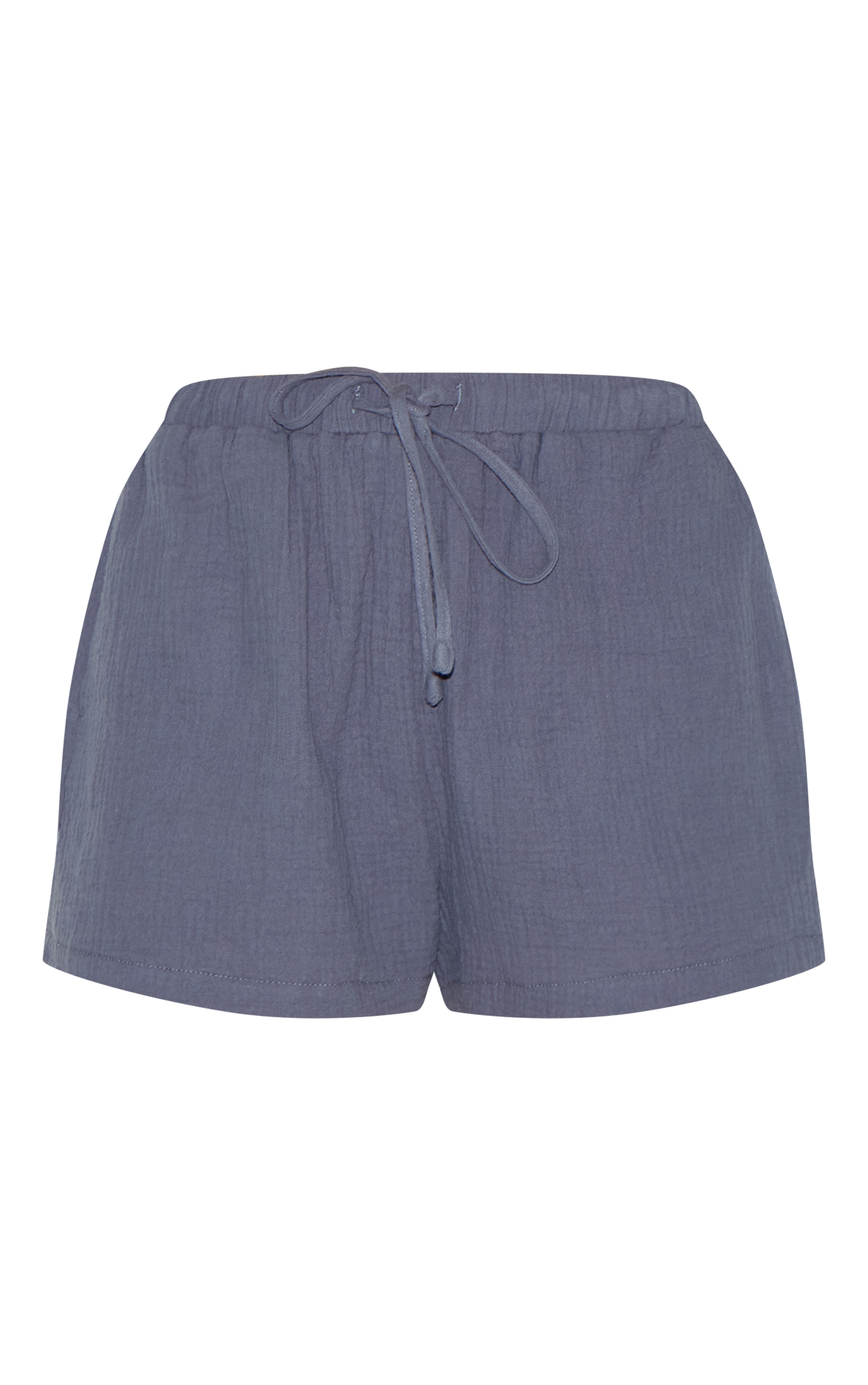 Short fluide tissé gris anthracite à cordons ajustables image 6