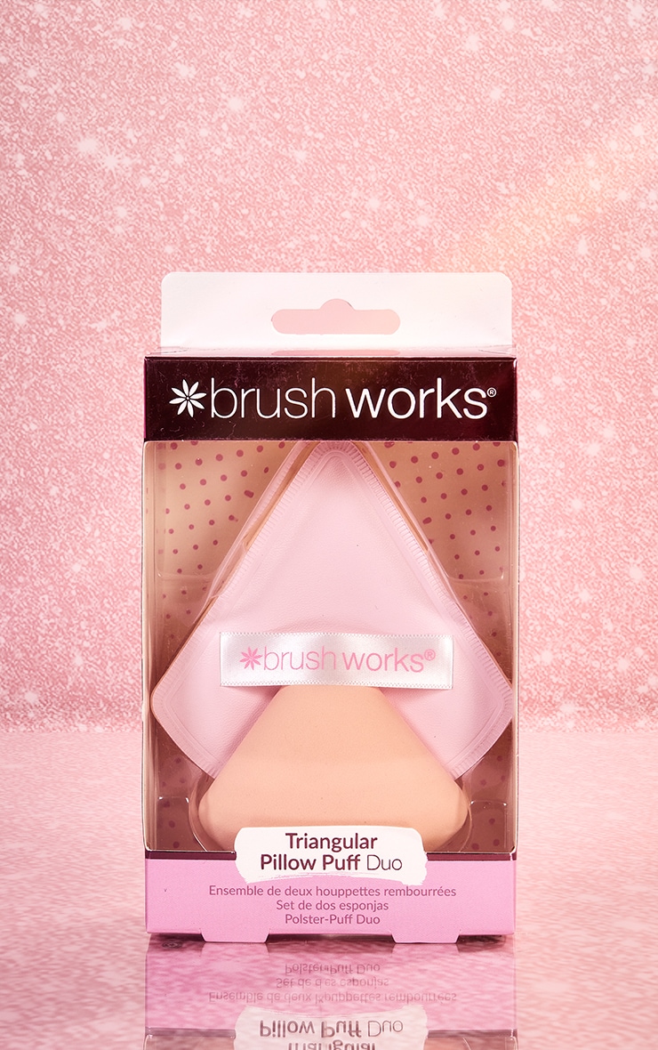 Brushworks Duo de houpettes triangulaires multicolores