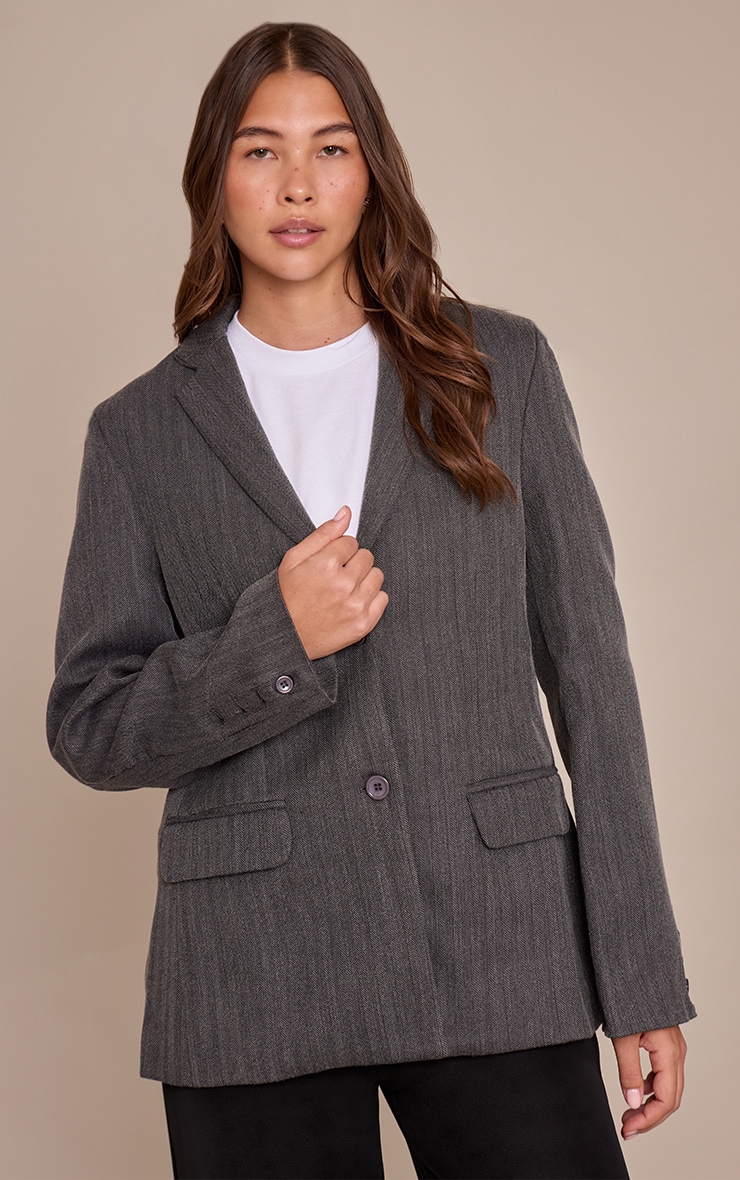 Charcoal Boyfriend Premium Blazer image 1