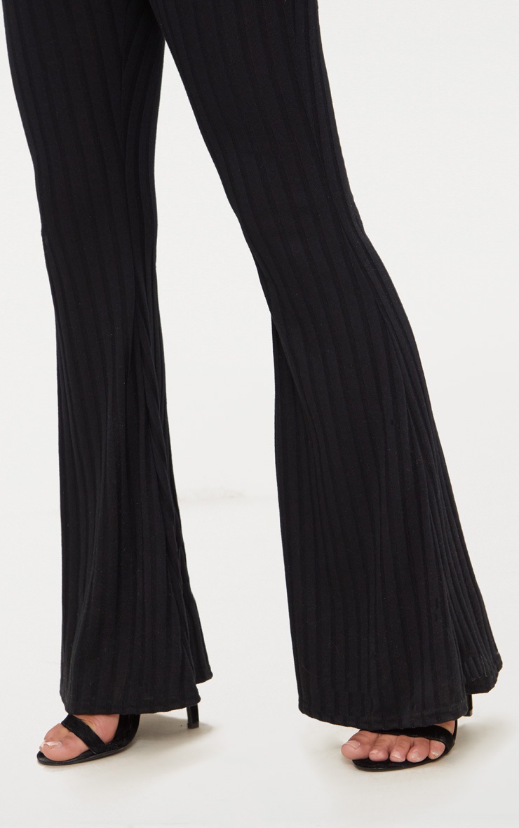 Petite ribbed flares clearance