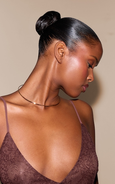 Gold Simple Choker Necklace